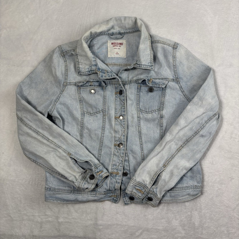Mossimo Denim‎ Trucker Blue Long Sleeve Jean Jacket Youth XL Girls